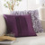 22" Rhubarb Purple Tuxedo Pleats Decorative Throw Pillow - Polyester Filler - IMAGE 2