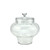11" Clear Transparent Segmented Glass Container with Lid - IMAGE 1
