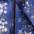 Navy Blue and Silver Star Print Craft Ribbon 1" x 54 Yards - IMAGE 1