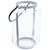 Glass Hurricane Pillar Candle Lantern with Metal Frame - 18" - White - IMAGE 3