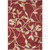 5.25' x 7.5' Brick Red and Yellow Rectangular Area Throw Rug - IMAGE 1