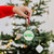 Snowflake "Junior Mints" Candy Logo Christmas Ornament - 3.25" - Green and Silver - IMAGE 3