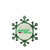 Snowflake "Junior Mints" Candy Logo Christmas Ornament - 3.25" - Green and Silver - IMAGE 4