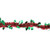 Shiny Tinsel Commercial Christmas Garland with Holly 50' - Red and Green - Unlit - IMAGE 2