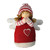 9" Red and White Angel Girl Christmas Tabletop Decor - IMAGE 1