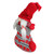 14.5" Red and Gray "Isolde" Gnome in Christmas Stocking Tabletop Decoration - IMAGE 2