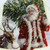 4.75" White LED Lighted Santa Claus and Reindeer Bell-Shaped Christmas Ornament - IMAGE 3