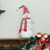 27'' Red and Gray Striped Snowman with Scarf Christmas Tabletop Decor - IMAGE 2