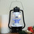 Lighted Musical Snowman Snowing Christmas Lantern - 13.5" - Black - IMAGE 3