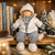 Sitting Winter Nordic Christmas Figure - 16" - White and Gray - IMAGE 4