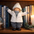 Winter Nordic Standing Christmas Figurine - 12" - White and Gray - IMAGE 3