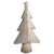 15" Gray and Silver Christmas Tree With Star Tabletop Decor - IMAGE 1