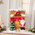 LED Lighted House with Santa Musical Christmas Decoration - 16" - Red - IMAGE 1