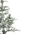 Real Touch™ Slim Flocked Nordmann Fir Artificial Christmas Tree- 4.5' - Unlit - IMAGE 3