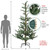 Real Touch™️ Pre-Lit Slim Nordmann Fir Artificial Christmas Tree - 9' - Warm Clear LED Lights - IMAGE 6