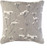 22" Gunmetal Gray and White Woven Square Throw Pillow - IMAGE 1