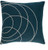 22" Blue and White Contemporary Throw Pillow - Down Filler - IMAGE 1