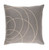 22" Gray and Beige Contemporary Square Throw Pillow - IMAGE 1