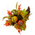 18" Orange Gourds and Maple Leaves Cornucopia Thanksgiving Tabletop Decor - IMAGE 3
