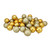 32ct Vegas Gold Shatterproof 4-Finish Christmas Ball Ornaments 3.25" (80mm) - IMAGE 3
