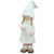 19" White and Beige Winter Girl with Tall Hat Christmas Table Top Figure - IMAGE 2