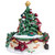 Musical Santa Claus and Christmas Tree Winter Scene Rotating Decoration - 5.5" - IMAGE 5