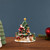 Musical Santa Claus and Christmas Tree Winter Scene Rotating Decoration - 5.5" - IMAGE 1