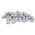 60ct Silver Shatterproof Shiny Christmas Ball Ornaments 2.5" (60mm) - IMAGE 1