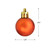 18ct Orange Shatterproof 4-Finish Christmas Ball Ornaments 1.25" (30mm)