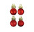 18ct Red Shatterproof 4-Finish Christmas Ball Ornaments 1.25" (30mm) - IMAGE 1