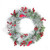 Berries and Red Cardinals in Nests Flocked Artificial Christmas Wreath, 24-Inch, Unlit - IMAGE 1