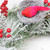 Berries and Red Cardinals in Nests Flocked Artificial Christmas Wreath, 24-Inch, Unlit - IMAGE 2