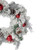 Heavily Flocked Pine with Ornaments Artificial Christmas Wreath - 24" - Unlit - IMAGE 5