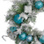 Flocked Pine with Glitter Ornaments Artificial Christmas Wreath - 24" - Unlit - IMAGE 2