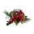18" Pine Sprigs and Glittered Berries Christmas Hurricane Candle Holder - IMAGE 1