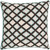 20" Blue and Black Contemporary Throw Pillow - Down Filler - IMAGE 1