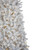 Pre-Lit Slim Flocked White Pine Artificial Christmas Tree - 7.5' - Warm White LED Lights - IMAGE 3