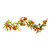 Mini Pumpkins and Berry Clusters Artificial Fall Harvest Garland - 5' x 10" - Green and Orange - IMAGE 1