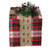 8" Large Red Plaid Gift Box with Burlap Bow Christmas Decoration - IMAGE 2