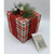 5.75" Red and White Plaid Gift Box with Ribbon Christmas Tabletop Decor - IMAGE 3