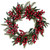 Frosted Red Berries and Foliage Artificial Christmas Wreath,18-Inch, Unlit - IMAGE 1