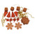 125ct Burnt Orange Shatterproof 4-Finish Christmas Ornaments 5.5" (140mm) - IMAGE 3