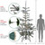 Real Touch™ Pre-Lit Slim Flocked Nordmann Fir Artificial Christmas Tree - 9' - Warm Clear LED Lights