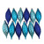 125ct Peacock Blue Shatterproof 4-Finish Christmas Ornaments 5.5" (140mm) - IMAGE 5