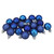 18ct Lavish Blue Shatterproof 4-Finish Christmas Ball Ornaments 1.25" (30mm) - IMAGE 1