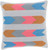 22" Ash Gray and Pink Contemporary Woven Throw Pillow - Down Filler - IMAGE 1