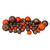 125ct Chocolate Brown and Burnt Orange Shatterproof 4-Finish Christmas Ornaments 5.5" (140mm) - IMAGE 2