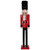 5' Commercial Size Wooden Red and Black Christmas Nutcracker Soldier - IMAGE 1