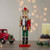 14" Red and Gold Wooden Christmas Nutcracker King with Scepter - IMAGE 2