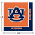 Club Pack Tailgating Party Lunch Napkins of 240 NCAA Auburn Tigers 2-Ply - IMAGE 2